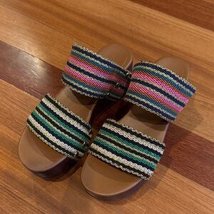 Diane Von Furstenberg Brown Leather Sandals